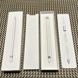 Apple - Pencil (1st Generation) with USB-C to Pencil Adapter - White